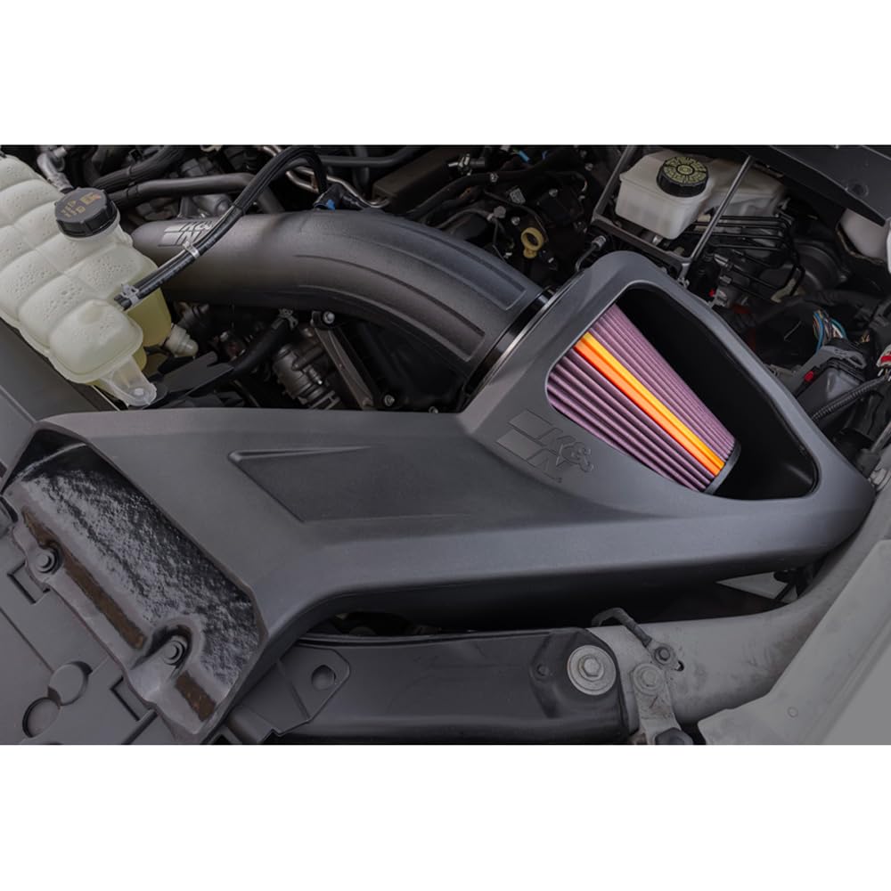 K&N FILTER 50-2591 K&N NextGen Cold Air Intake System: High-Flow Cotton Filter: Compatible with 2015-2025 FORD: F150, 50-2591