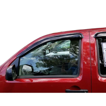 TRAILFX 4407H TrailFX Rainguard Window Vents Fits Nissan Frontier Crew Cab 2005-2021 Smoked Acrylic Low Profile Tape-On Side 4 Piece Window Deflectors TrailFX 4407H