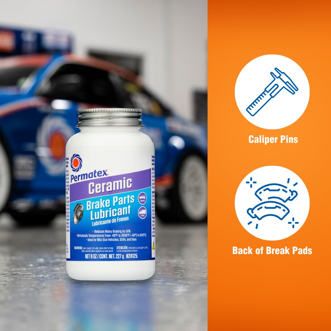 PERMATEX 24125 Permatex 24125 Ceramic Extreme Brake Parts Lubricant, 8 oz., Pack of 1