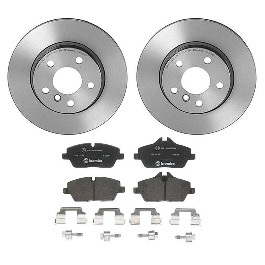 BREMBO KT04352 Brembo KT Series Premium Brake Kit (KT04352) for BMW i3 2014-2021, i3s 2018-2021 | High-Performance Brake Pads & Rotors | Direct OE Replacement