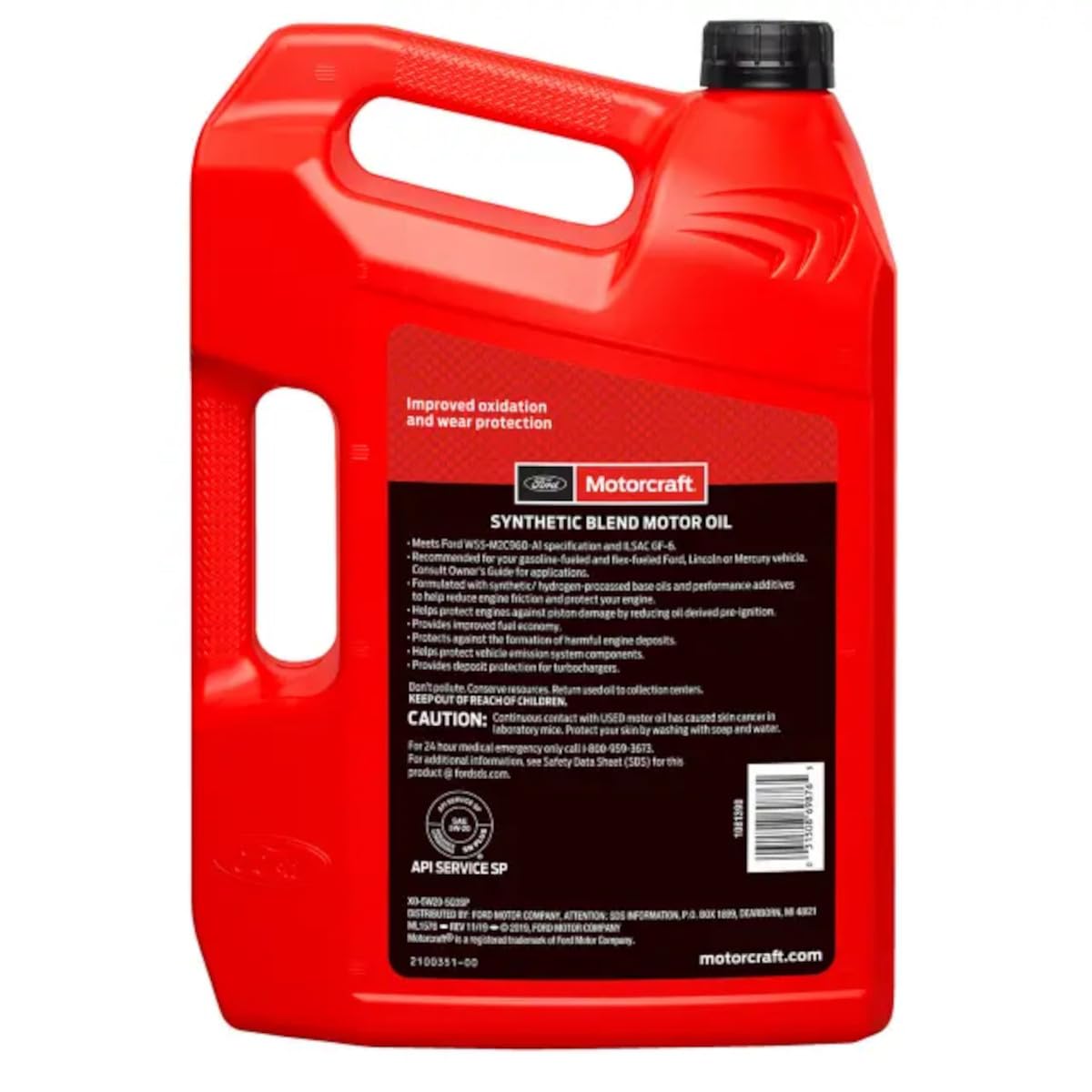 Motorcraft XO5W205Q3SP SAE 5W-20 Synthetic Blend Motor Oil