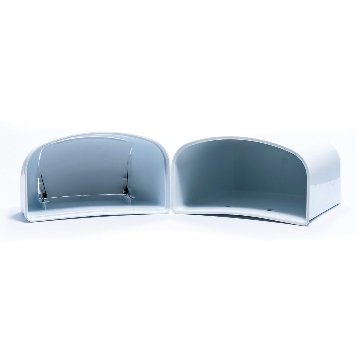 CAMCO 43961 Camco Cabinet Mount Trash Can - Small Design Perfect for Compact Locations - Measures 8.5 x 5 inches - Features Spring-Top Lid, 3 Quart Capacity, & Screw-in Mount Design - Hardware Incl. (43961)