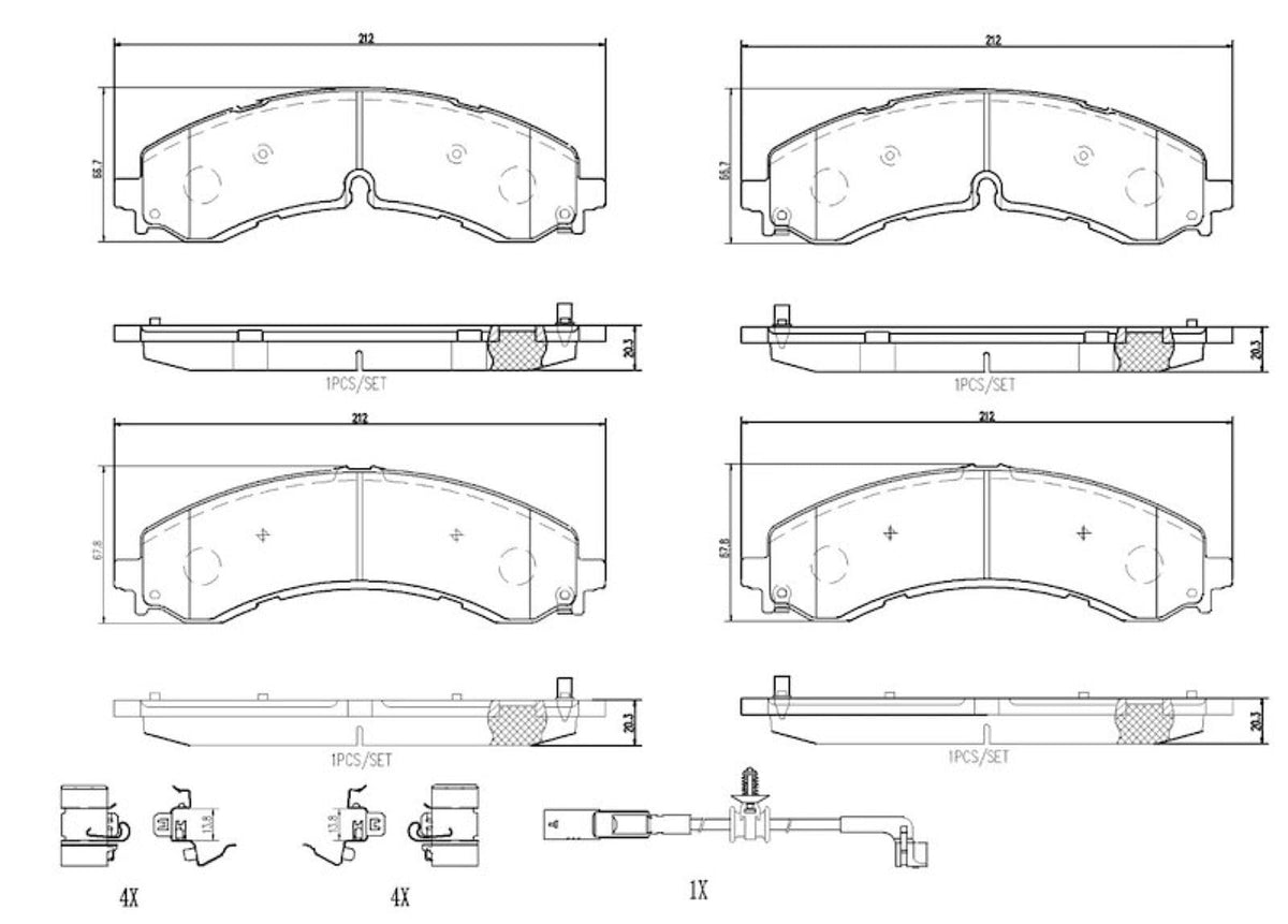 BREMBO P10100 Brembo P10100 BRAKE PAD