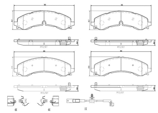 BREMBO P10100 Brembo P10100 BRAKE PAD