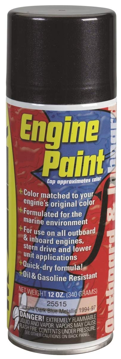 MOELLER 025107 Moeller 025107 Evinrude Blue Metallic 12 oz. Engine Paint