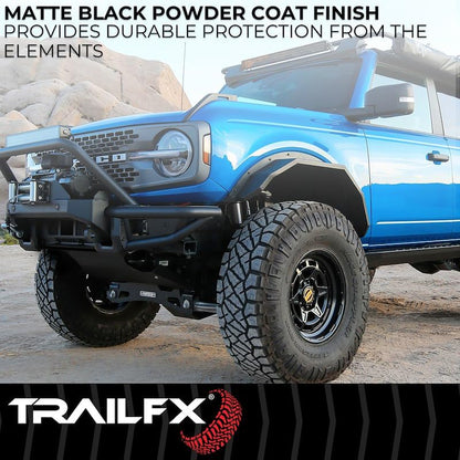 TRAILFX BR008T TRAILFX Bronco Steel Angle Tube Fender - Rear - Set of 2