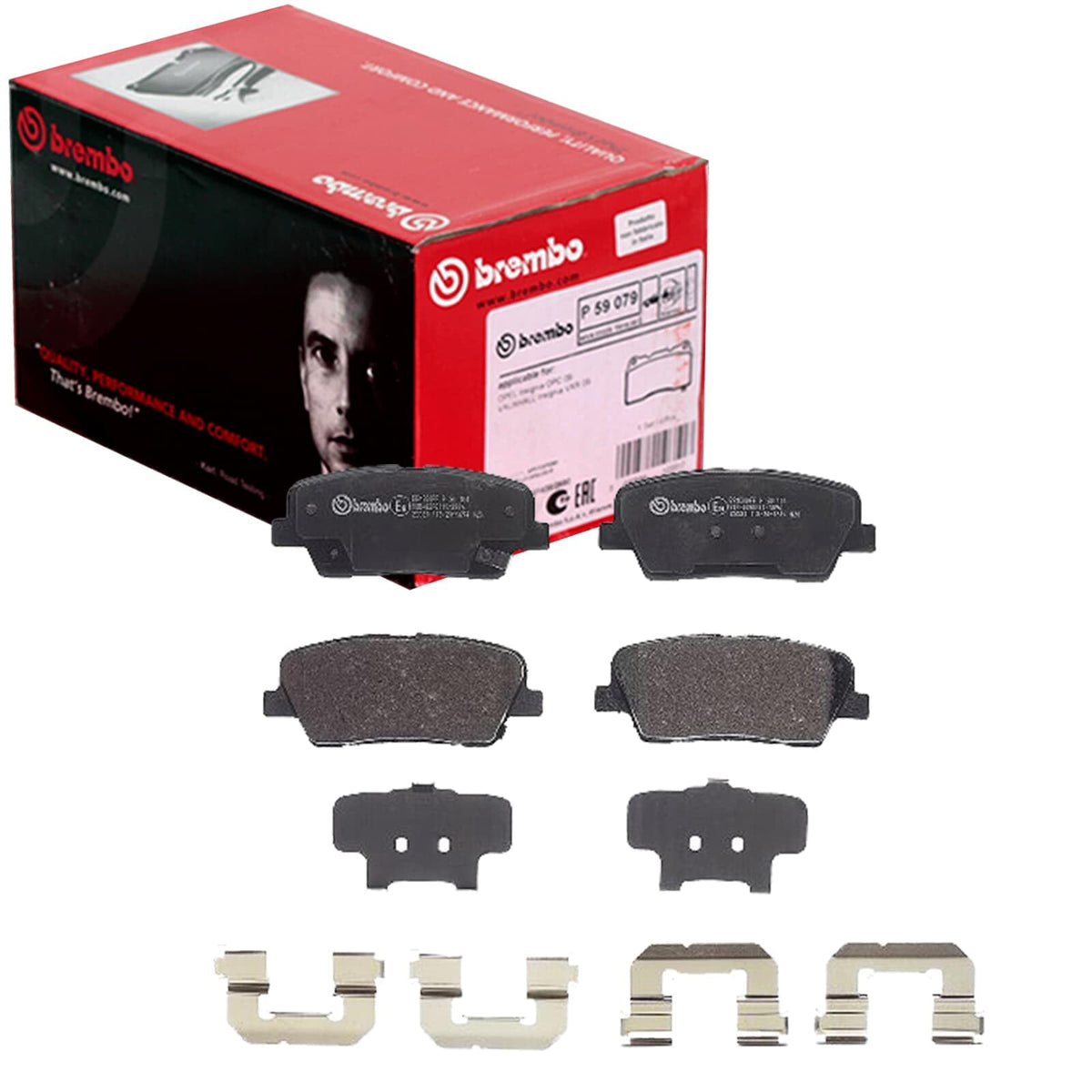 BREMBO P30104 Brembo P30104 Low-Met Rear Disc Brake Pad Set KIA OE# 58302G9A20