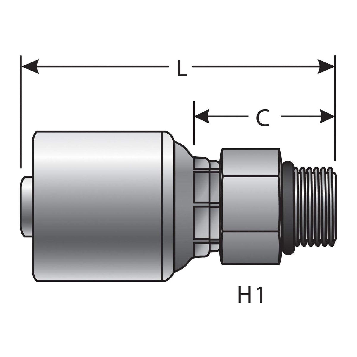 Gates G25120-0405 HYDRAULIC COUPLING-MEGACRIMP