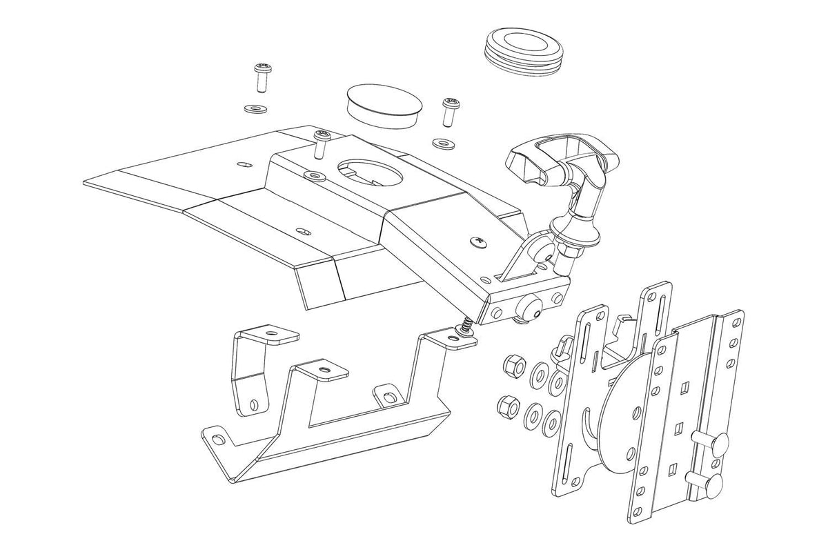 HAVIS C-DMM-2012 Havis Mounting kit (Dashboard Mount) for Monitor - mounting Interface: 75 x 75 mm