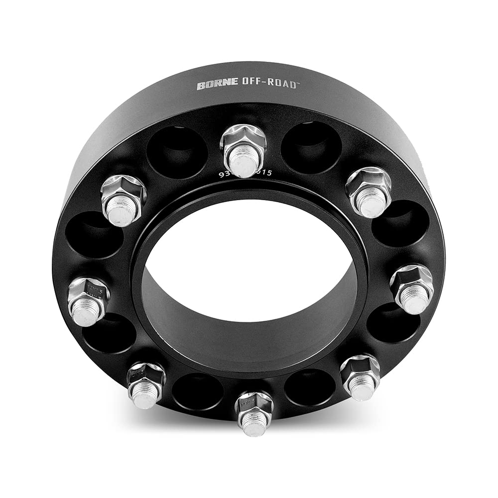 MISHIMOTO BNWS-002-500BK Mishimoto Borne Off-Road Wheel Spacers, 8X170, 2.00 Inch Thick, Compatible with Ford F-250/F-350/Excursion, Black