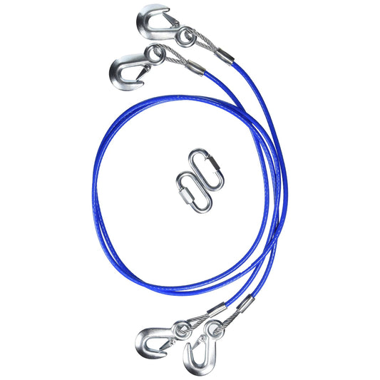 ROADMASTER 646 Roadmaster 646 Pair of Straight Safety Double Hook Cables Compatible with Tow Bars & Towed Vehicles | 64" Long | 8,000 lb Capacity Per Pair | Heavy-Duty Safety Connection During Towing