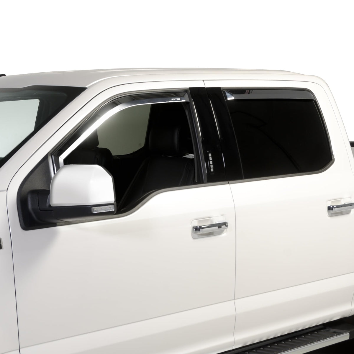 PUTCO 480065 Putco 480065 Element Chrome Window Visor in Channel 4pc