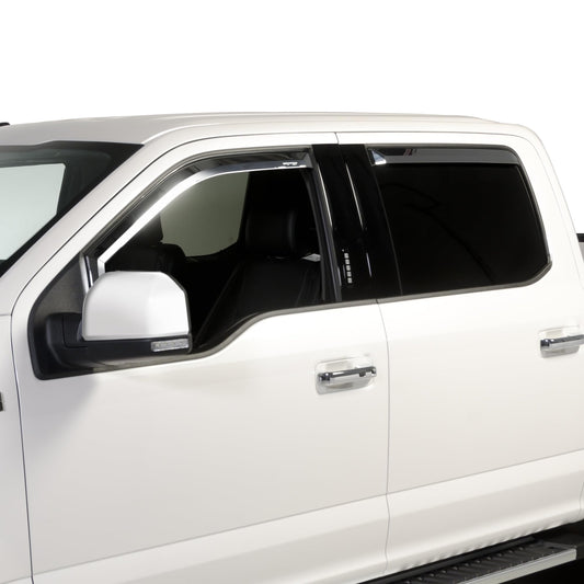 PUTCO 480065 Putco 480065 Element Chrome Window Visor in Channel 4pc