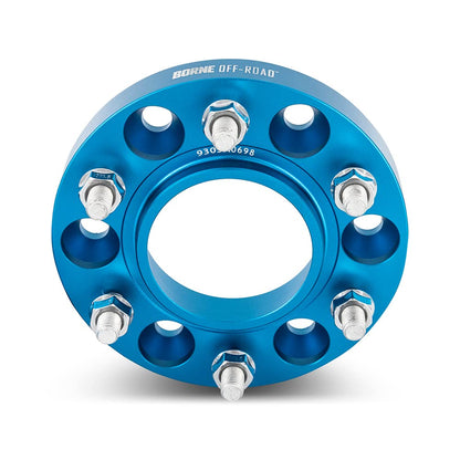 MISHIMOTO BNWS-005-250BL Mishimoto Borne Off-Road Wheel Spacers 6X139.7, 78.1mm Center Bore, M14 X 1.5, 1.00" Thick, Blue