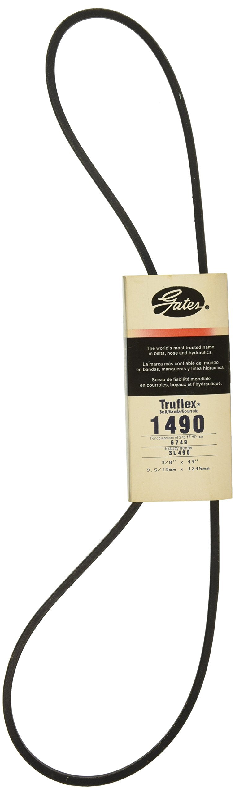 Gates 1490 Truflex FHP Low Horse-Power V-Belt