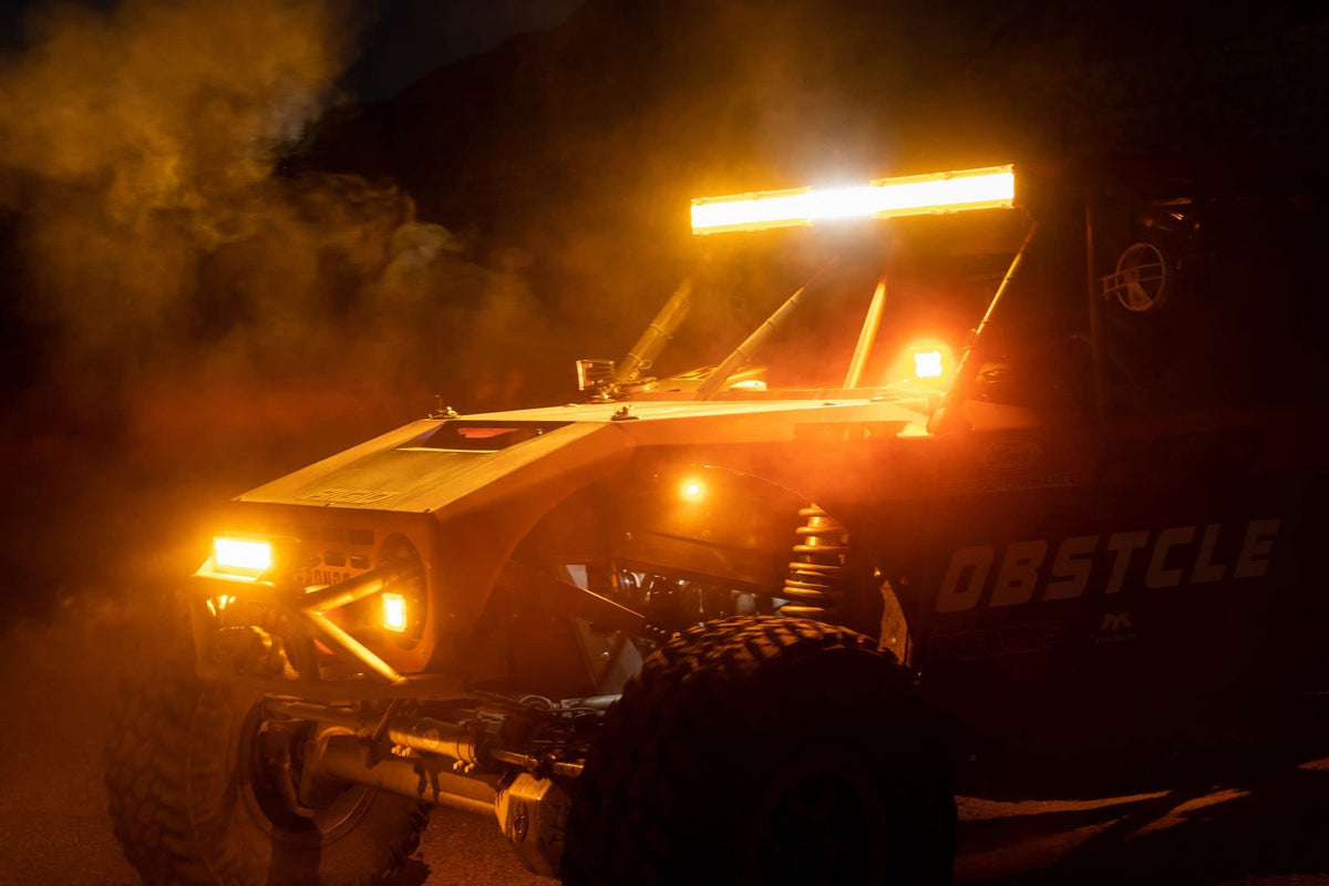 Rigid Industries 300515 RIGID INDUSTRIES Adapt XP Amber PRO Extreme Powersports LED Light Pod with 3 Optic Lighting Zones and GPS Module, Pair