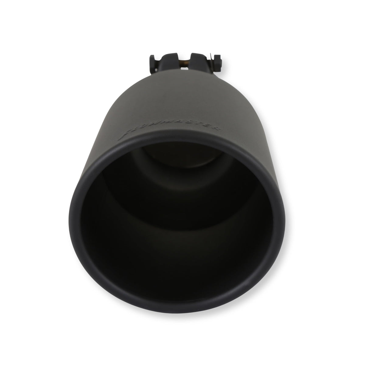 FLOWMASTER 15406B Flowmaster 15406B Exhaust Tip 4.5 Inch Angle Cut Black Ceramic Coated 304 Stainless Steel Fits 3 Inch Tubing 11 Inch Long - Clamp On - Sold Individually