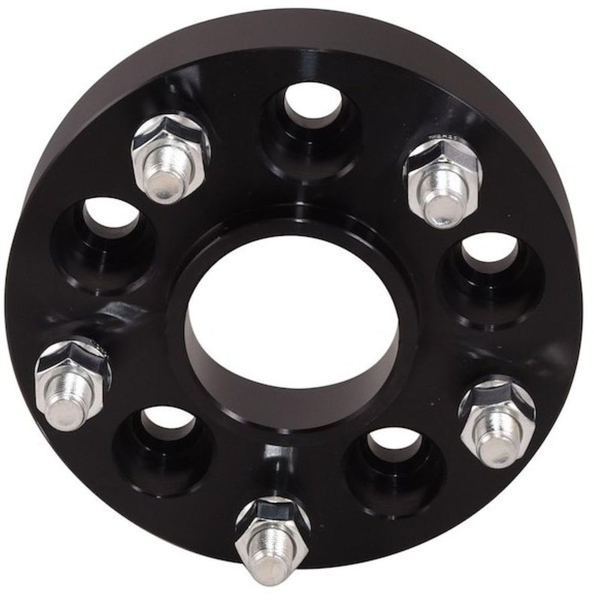 TRAILFX W545006HC Trailfx Wheel Adapter W545006HC, 5 x 4.50 Inch Axle Bolt Circle, 5 x 5.00 Inch Wheel Bolt Circle, 1/2 x 20 Thread Size Studs, 1-1/4 Inch Thickness, Black, Aluminum, 10 Set of Bolts/Nuts, Hub Centric