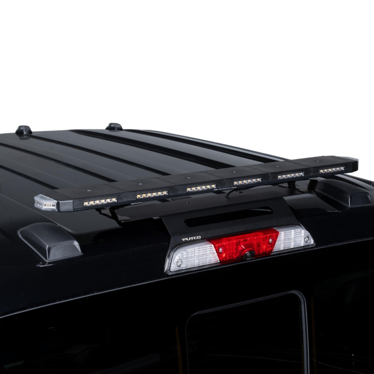 PUTCO 950236 Putco Tri-Hornet LED Stealth Rooftop Strobe Light Bar (Amber, White & Blue), 36" Tri Color Strobe Light