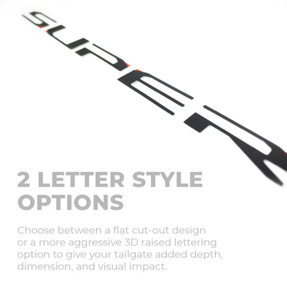 Putco 55553FD Putco 55553FD Ford Super Duty Hood Lettering Emblems Stamped Stainless Steel