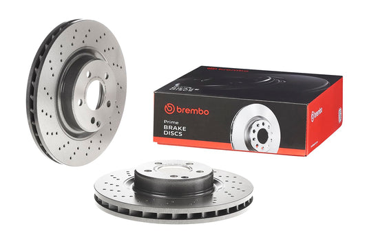 BREMBO 09982511C02 Brembo 09.9825.11 UV Coated vented drilled Front Brake Rotor MERCEDES-BENZ/MERCEDES-BENZ (BBDC) OE# A2304210812