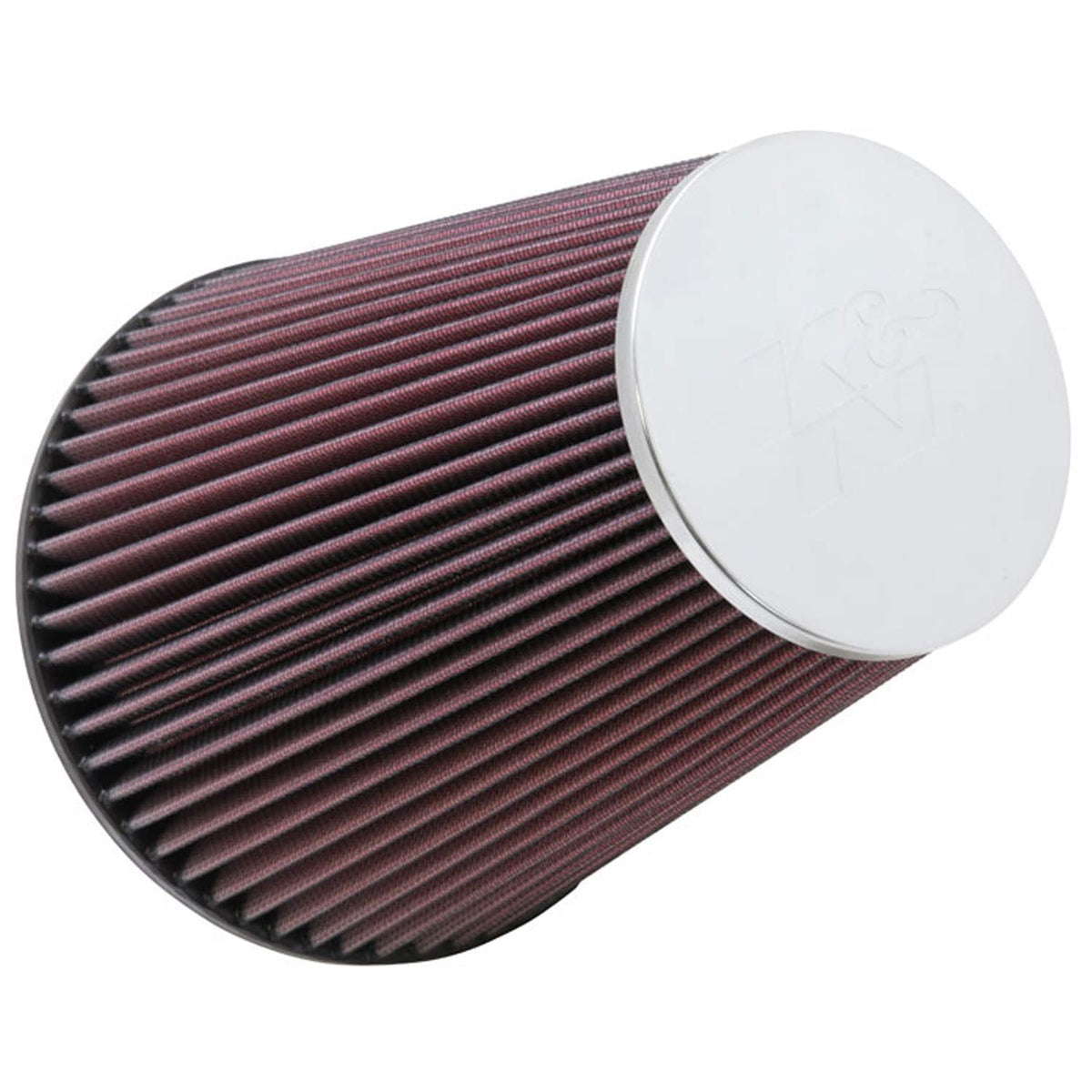 K&N FILTER RC-5046 K&N High-Flow Original Lifetime Universal Clamp-On Air Filter: High Performance, Premium, Washable: Flange Diameter: 6 In, Filter Height: 9 In, Flange Length: 0.625 In, Shape: Round Tapered, RC-5046