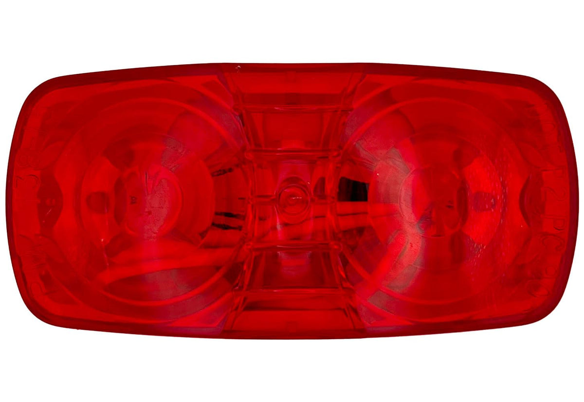 RV DESIGNER L913 RV Designer L913-4" x 2" Red Double Bulls-Eye LED Marker/Clearance Light
