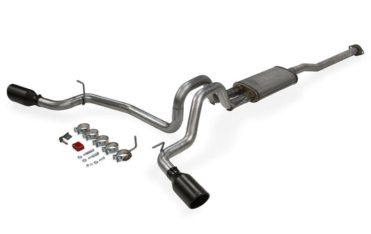 FLOWMASTER 717876 Flowmaster 717876 FlowFX Cat-Back Exhaust Kit Dual 2.5 Inch Stainless Steel Tailpipes 4.5 Inch Black Ceramic Coat Stainless Tip Compatible with 2005-2015 Toyota Tacoma 4.0L 2/4WD and all Wheelbases