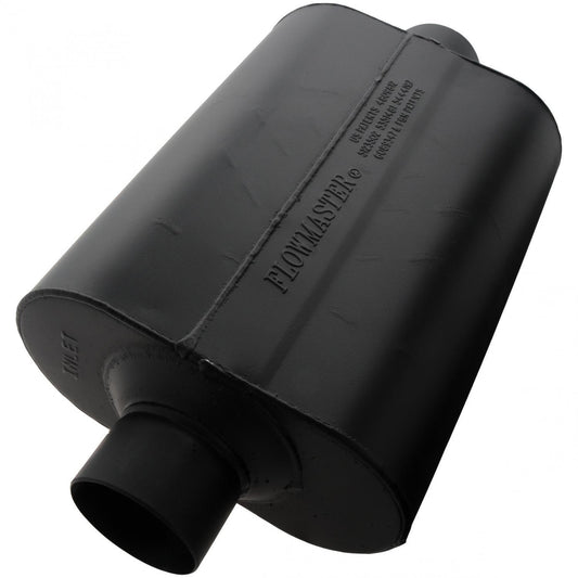 FLOWMASTER 953045 Flowmaster 953045 Super 40 Muffler - 3.00 Center In and 3.00 Center Out - Aggressive Sound