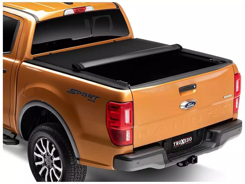 TRUXEDO 1431701 Truxedo Tonneau Cover, Pro X15, Roll-Up, Woven Fabric, Black, 5 ft Bed