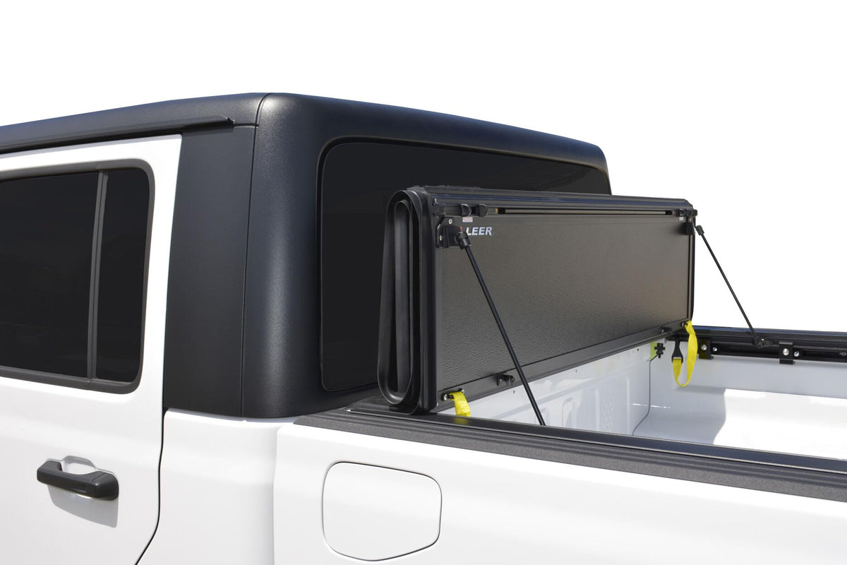 LEER 650335 LEER HF650M Quad-Folding Tonneau Cover, Fits 2022-2026 Nissan Frontier with 4'10" Truck Bed