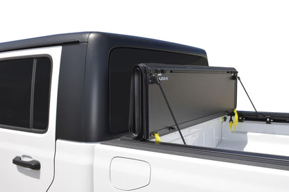 LEER 650335 LEER HF650M Quad-Folding Tonneau Cover, Fits 2022-2026 Nissan Frontier with 4'10" Truck Bed