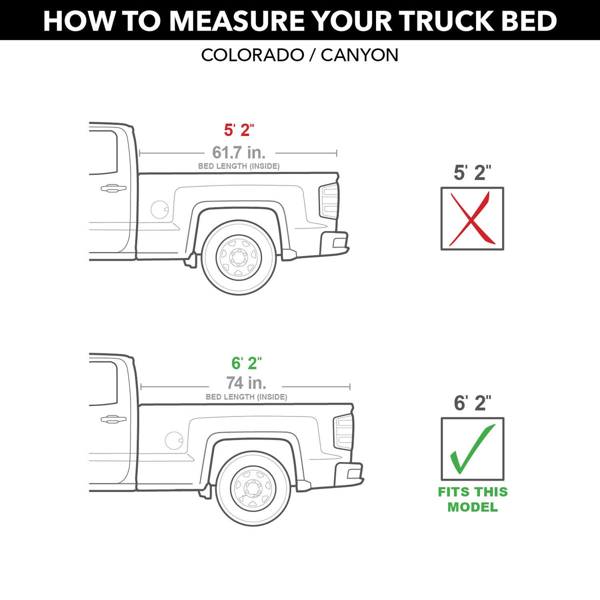 RETRAX 80453 RealTruck Retrax RetraxPRO MX Retractable Truck Bed Tonneau Cover | 80453 | Fits 2015 - 2024 Chevy/GMC Colorado/Canyon 6' 2" Bed (74")