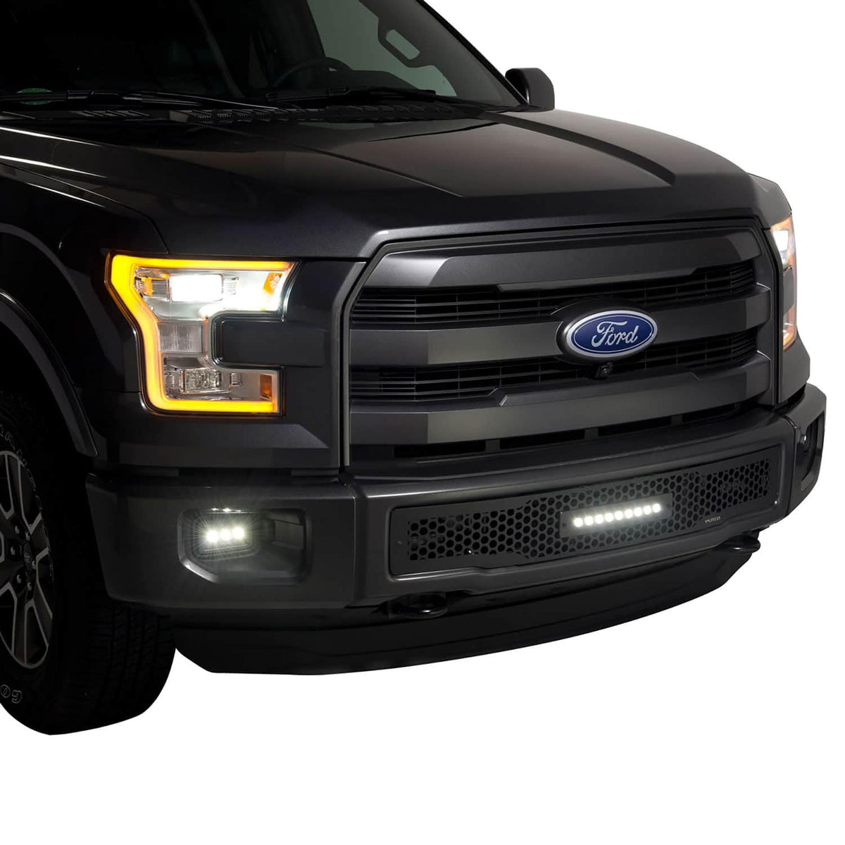 PUTCO 83161 Putco 83161 2018-2020 Ford F-150 - Hex Shield - Black Powdercoated