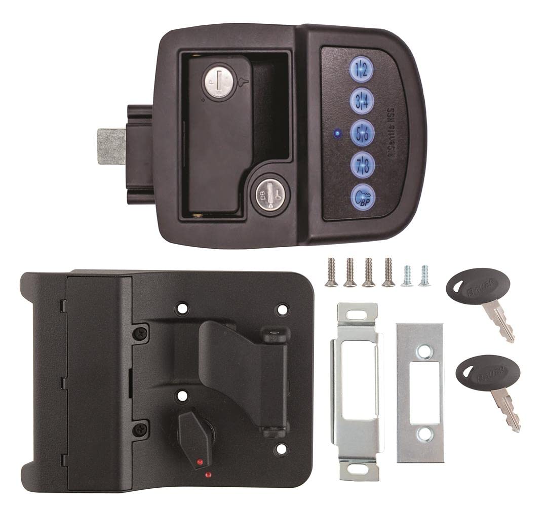 AP PRODUCTS 013-5091 Bauer AP Products 013-5091 Keyed-A-Like Bluetooth Electric Towable Lock - RH,Black