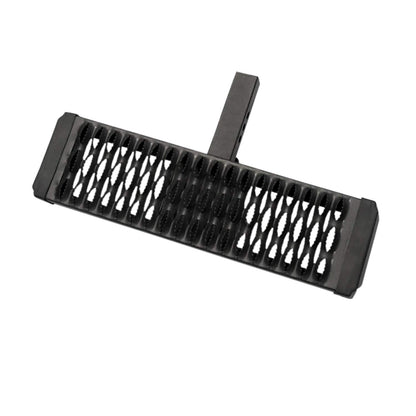 TRAILFX AHS001B TrailFX AHS001B Aggressive Hitch Step for 2 Inch Receivers Titanium Black Powder Coated Aluminum 22 Inch x 6.5 Inch Flat Stationary Step