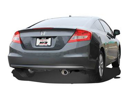 BORLA 11828 BORLA 11828 Axle-Back Performance Exhaust System for 2012-2015 Honda Civic 4 Cyl. T-304 Stainless Steel S-Type Sound Single Right Rear Exit Single 4.25" x 3.5" Oval Polished T-304 Stainless Steel Tip.