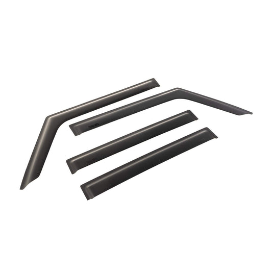 RUGGED RIDGE 11349.17 Rugged Ridge Window Visors for Jeep Wrangler/Gladiator | Matte Black | 11349.17 | Fits 2018-2025 Jeep Wrangler JL; 2020-2025 Jeep Gladiator JT
