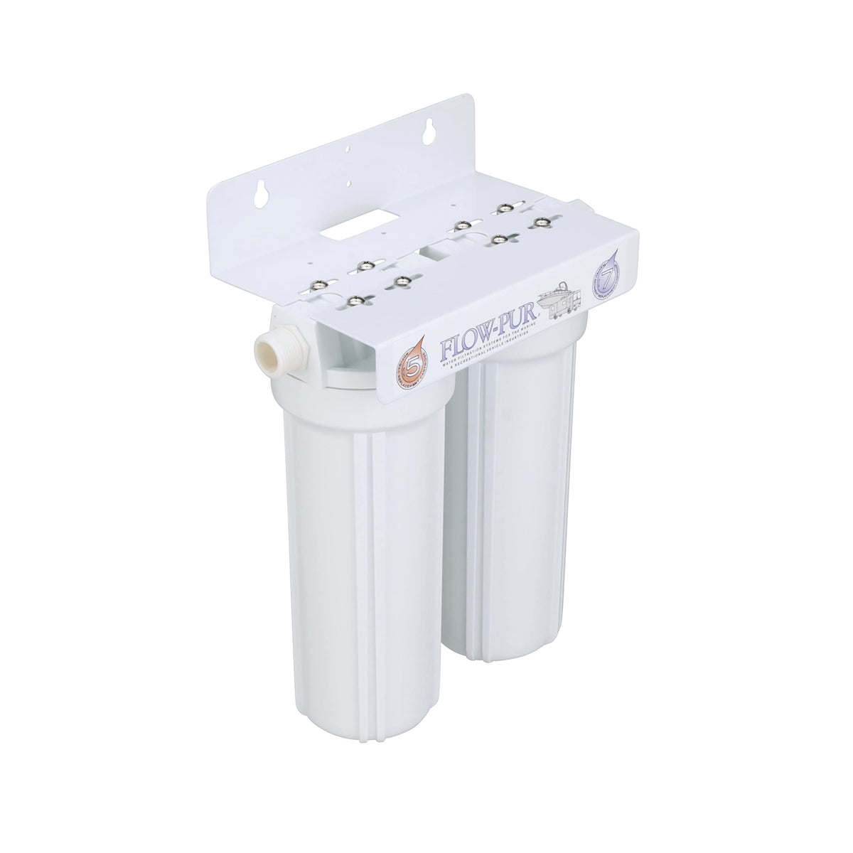 FLOW/PURWATT POE12DSA1KDF FLOW/PURWATT Watts 520022 RV/Boat Duo Exterior Water Filter with Garden Hose Fittings