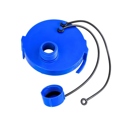 DURAFLEX 22199 Duraflex Sewer Cap 22199, 3 Inch Termination Cap with Bayonet Hook, Blue, ABS Plastic, Retail Packaging