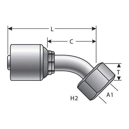Gates G25650-1018 HYDRAULIC COUPLING-MEGACRIMP