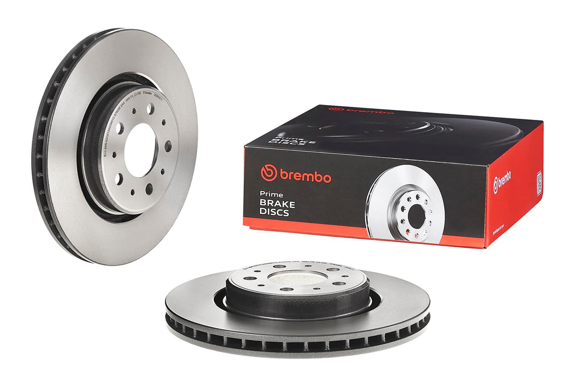 BREMBO 09864211C02 Brembo 09.8642.11 UV Coated vented Front Brake Rotor VOLVO OE# 31262095