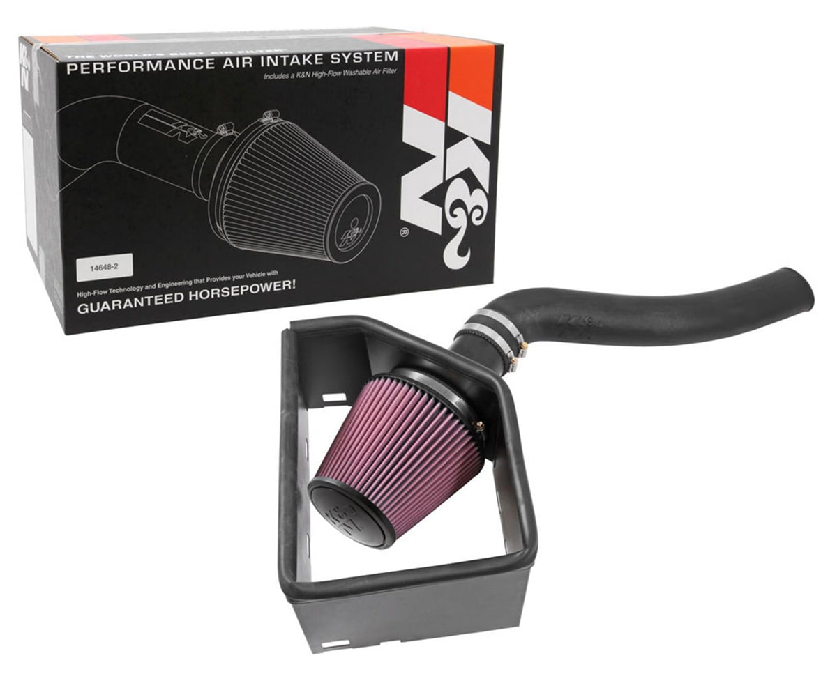 K&N 57-1571 Cold Air Intake System: High-Flow Air-Filter