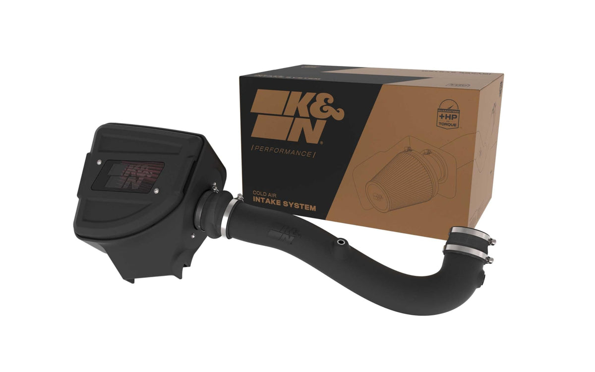K&N FILTER 63-1594 K&N Cold Air Intake System: High-Flow Air Filter, Increase Performance & Towing: Compatible with 2020-2025 RAM: 1500, 63-1594
