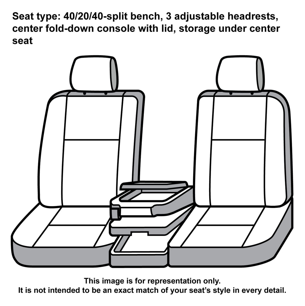 Covercraft SSC3415COBK Covercraft Carhartt Super Dux SeatSaver Custom Seat Covers – SSC3415COBK – 1st Row 40/20/40 Bench Seat – Compatible with 2011-2016 Ford F-250/F-350, 2015-2016 F-450/F-550 – Black