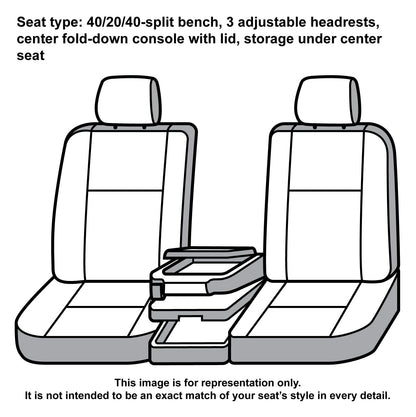 Covercraft SSC3415COBK Covercraft Carhartt Super Dux SeatSaver Custom Seat Covers – SSC3415COBK – 1st Row 40/20/40 Bench Seat – Compatible with 2011-2016 Ford F-250/F-350, 2015-2016 F-450/F-550 – Black