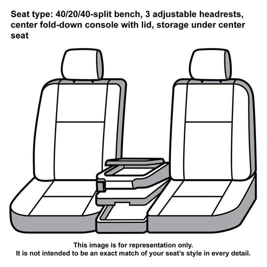 Covercraft SSC3477COBK Covercraft Carhartt Super Dux SeatSaver Custom Seat Covers – SSC3477COBK – 1st Row 40/20/40 Bench Seat – Compatible with 2019-2020 Ford F-150, 2019-2022 F-250/F-350/F-450/F-550 – Black