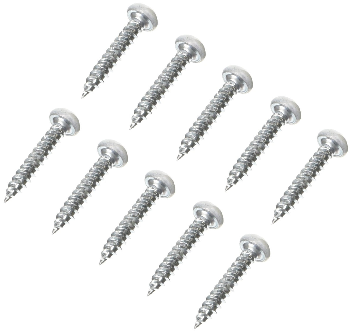 AP PRODUCTS 012-PSQ500W 8 X 1 AP Products 012-PSQ500W 8X1 Polar White 1" Square Recessed Pan Head Screw, (Pack of 500)