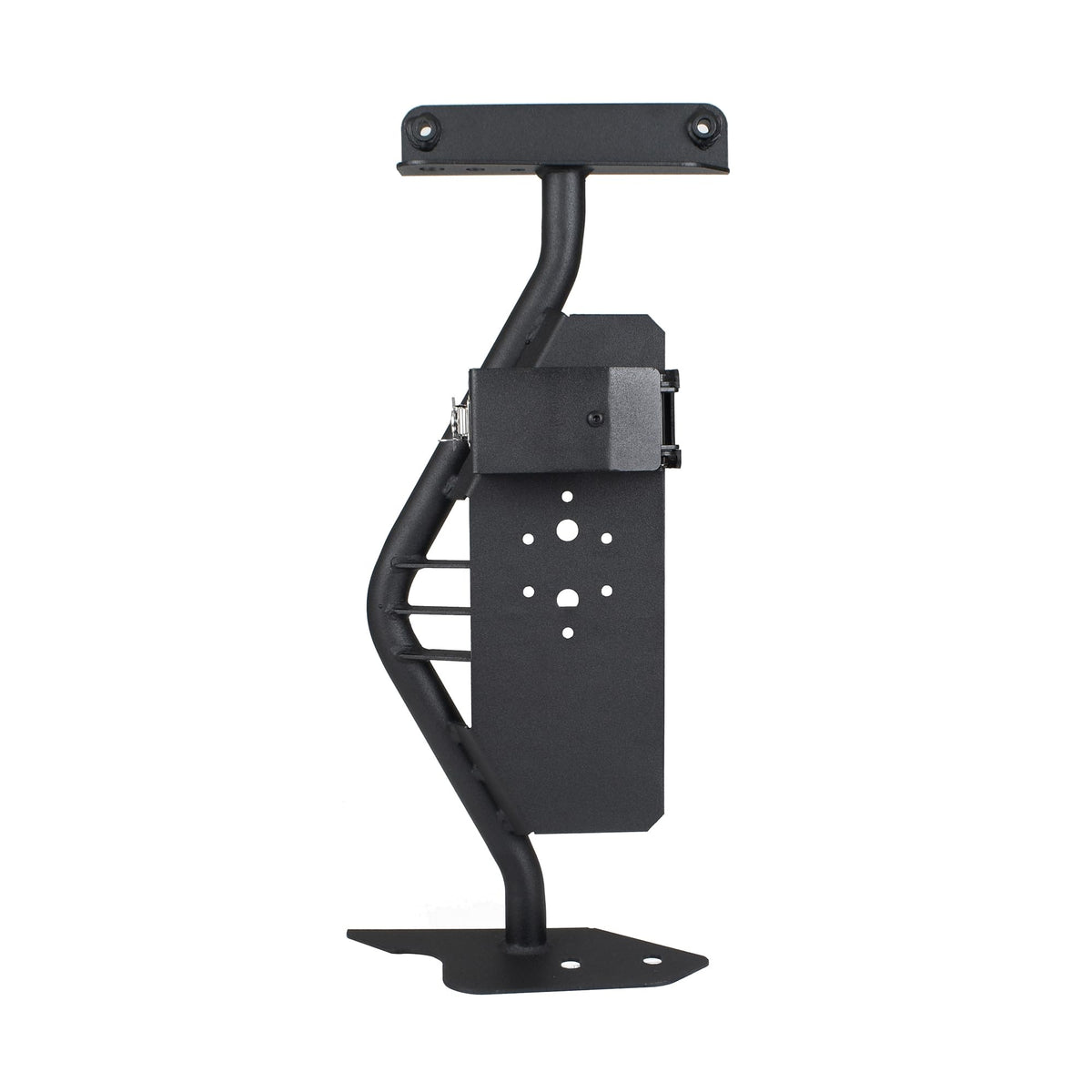 GO RHINO 701011T Go Rhino Exterior Jack Mount | Mild Steel, Textured Black | 701011T | Fits 2018-2024 Jeep Wrangler JL, JLU and Gladiator JT, 2-Door or 4-Door (Excluded Mohave Edition)