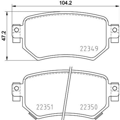 BREMBO P49059 BREMBO P49059 Brake Pad Set- disc brake